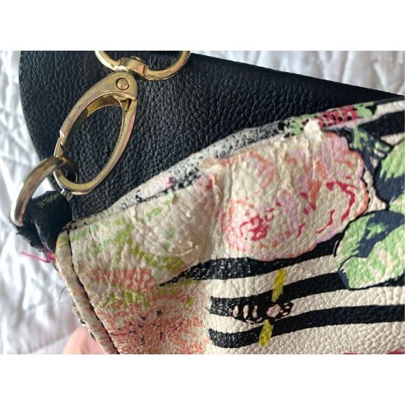 Betsey Johnson Gift Boxed Floral Big Bow Wallet Handbag Multi-Color Size 8x12" - Picture 15 of 16